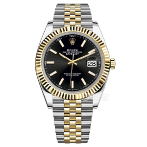 VS廠勞力士41m間金黑面日志丹東3235機