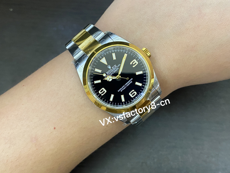 VS廠勞力士36m間金探險家探一丹東3230機復刻表外觀細節做工還原評測