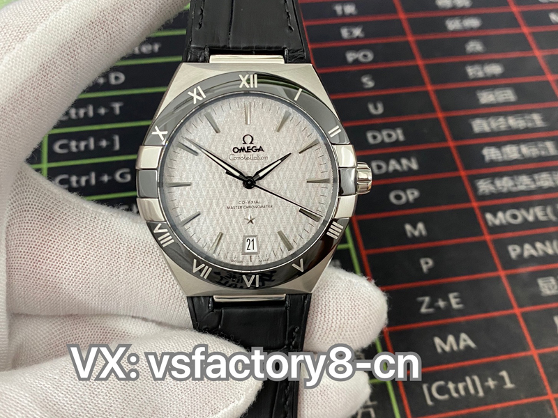 歐米茄41m陶瓷圈緞紋面星座復刻腕表8900機品質細節如何