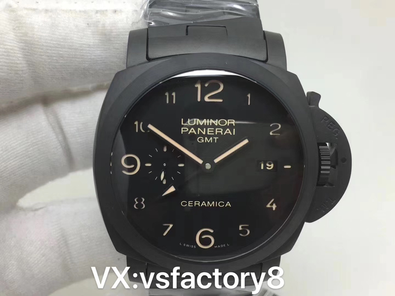 黑陶瓷沛納海pam438復刻表細節做工還原相似高不高